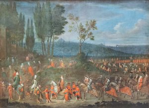 El cortejo de embajadores de Jean Baptiste Vanmour