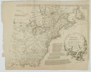 América del Norte, grabado por Richard William Seale, 1752