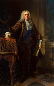 Retrato de Sir Robert Walpole, 1er Conde de Orford, 1676-1745, 1740 de Jean Baptiste van Loo