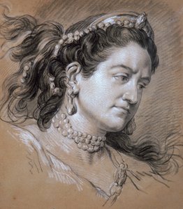 Retrato de una mujer, siglo XVIII de Jean Baptiste van Loo