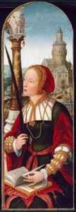 Santa Bárbara, c. 1520 de Jean Bellegambe