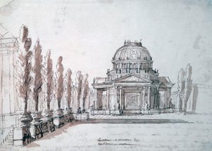 Templo de Apolo, para la ópera Aquiles y Políxena de Jean Berain, Jean Baptiste Lully