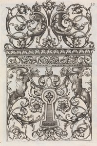 Diversas piezas de cerrajeros, página 11 recto, ca. 1663 de Jean Berain