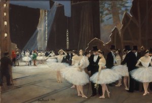 Entre bastidores de la Ópera de París de Jean Beraud