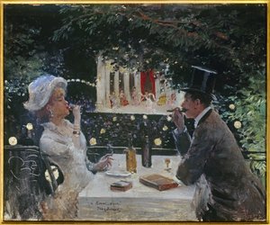 Cena en los Embajadores de Jean Beraud
