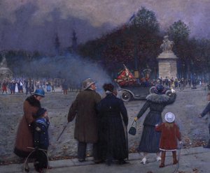 Bandera alemana llevada a los Inválidos, c. 1914