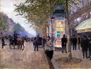 Llamando a un taxi de Jean Beraud
