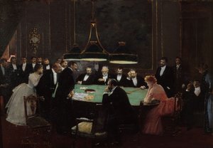 La sala de juegos del casino, 1889 de Jean Beraud