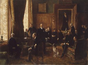 El salón de la condesa Potocka, 1887 de Jean Beraud