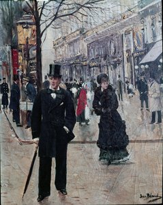 En el bulevar de Jean Beraud