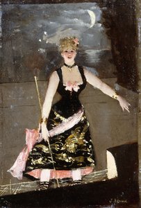La Cantante del Music Hall de Jean Beraud