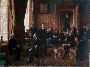 El Salón de la Condesa Potocka, 1887 de Jean Beraud
