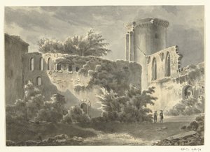 Vista del patio del Château de Botwel de Jean Bernard