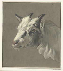 Cabeza de cabra, a la izquierda de Jean Bernard