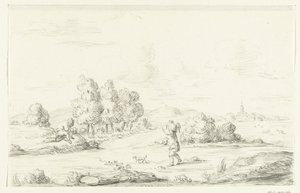 paisaje con dos hombres