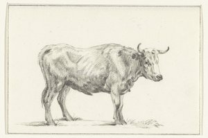 Toro de pie, a la derecha de Jean Bernard