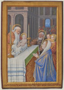 Hoja de las Horas de Luis XII de Jean Bourdichon