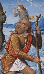 San Cristóbal, c. 1490-1500 de Jean Bourdichon