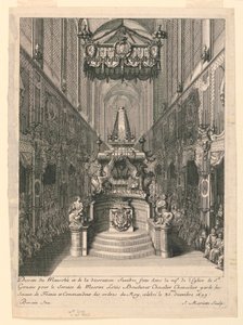 Catafalco de Louis Boucherat, segundo estado, St. Gervais, París de Jean Bérain, the Elder