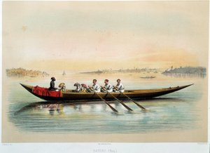 Imperio Otomano: un barco en Constantinopla de Jean Brindesi