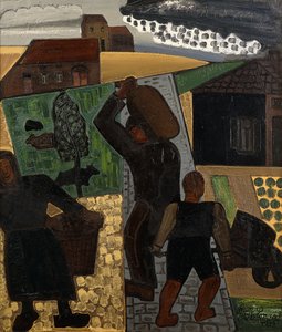 Volver a casa después del trabajo; Retour du Travail - Retorno después del trabajo de Jean Brusselmans