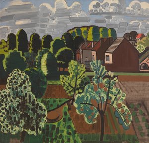 Paisaje soleado de Brabante de Jean Brusselmans