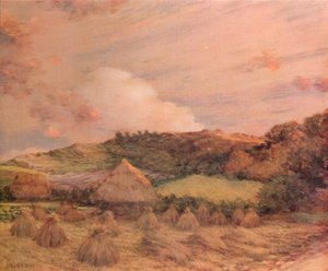 Les Meules, c. 1885 de Jean Charles Cazin