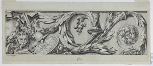 Dibujo, Friso con Rinceau, 1775-80 de Jean Charles Delafosse