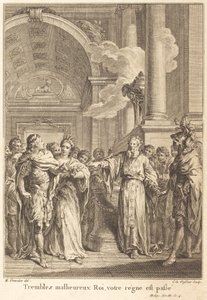 Tiemblen desdichados reyes, su reinado ha pasado de Jean Charles Levasseur after Hubert François Gravelot