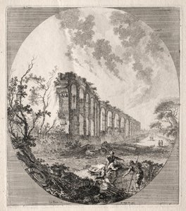 Ruinas Antiguas: Acueducto Antiguo, 1756 de Jean Claude Richard de Saint Non