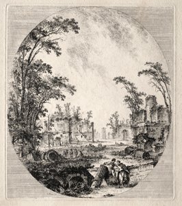 Parte de la antigua Vía Apia de Jean Claude Richard de Saint Non