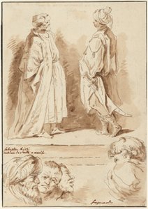 (detalle) de Jean Claude Richard de Saint Non after Jean Honoré Fragonard after Sebastiano Ricci