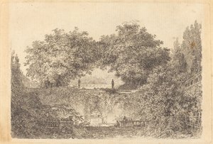 El Pequeño Parque de Jean Claude Richard de Saint Non after Jean Honoré Fragonard
