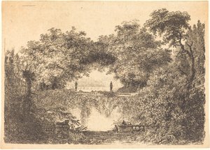 El Pequeño Parque de Jean Claude Richard de Saint Non after Jean Honoré Fragonard