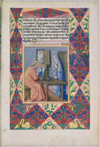San Lucas pintando a la Virgen María, del Libro de Horas de Luis de Orleans, 1469 de Jean Colombe