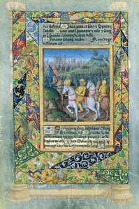 El ejército de los israelitas, del Libro de Horas de Luis de Orleans, 1490 de Jean Colombe