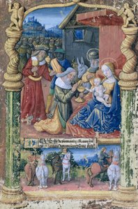 Ms. Lat. Q.v.I.126 fol.31 Adoración de los Magos, del 