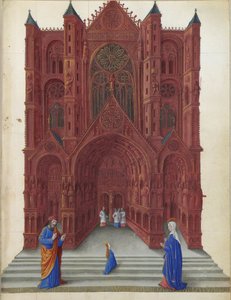 Las muy ricas horas del duque de Berry - La presentación de la Virgen María en el Templo de Jerusalén folio 137r