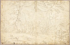 Tema literario: Escena del banquete de Jean Cotelle the younger