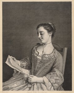 Mademoiselle Lavergne leyendo