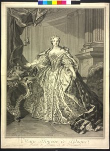 Maria Leszczynska (grabado) de Jean Daullé
