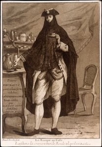 Página de título de Diversos Retratos, pub. 1775 grabado de Jean David Genois