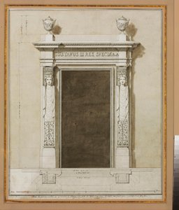 Diseño para decoraciones de paredes para el Salón de Compañía de Jean Desmosthene (attr. to) Dugourc