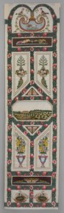 Verdures del Vaticano, c.1799 (seda tejida y hilo de metal con bordado) de Jean Desmosthene Dugourc