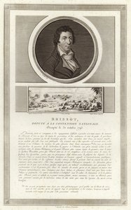Retrato de Jacques Pierre Brissot de Jean Duplessi Bertaux