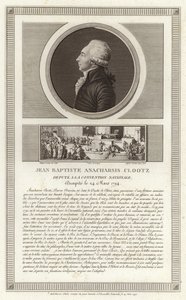 Retrato de Jean-Baptiste du Val-de-Grace, barón de Cloots de Jean Duplessi Bertaux