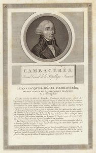 Retrato de Jean Jacques Regis de Cambaceres de Jean Duplessi Bertaux