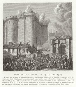 Asalto a la Bastilla, París, Revolución Francesa, 14 de julio de 1789 de Jean Duplessis Bertaux