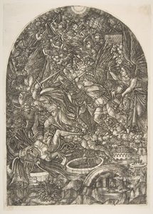 San Miguel y el Dragón, del Apocalipsis, s.f. de Jean Duvet