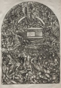 El Apocalipsis: Una estrella cae y abre el infierno, 1546-1556 de Jean Duvet
